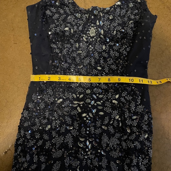 Adrianna Papell Blue Sequin Dress - Picture 9 of 10